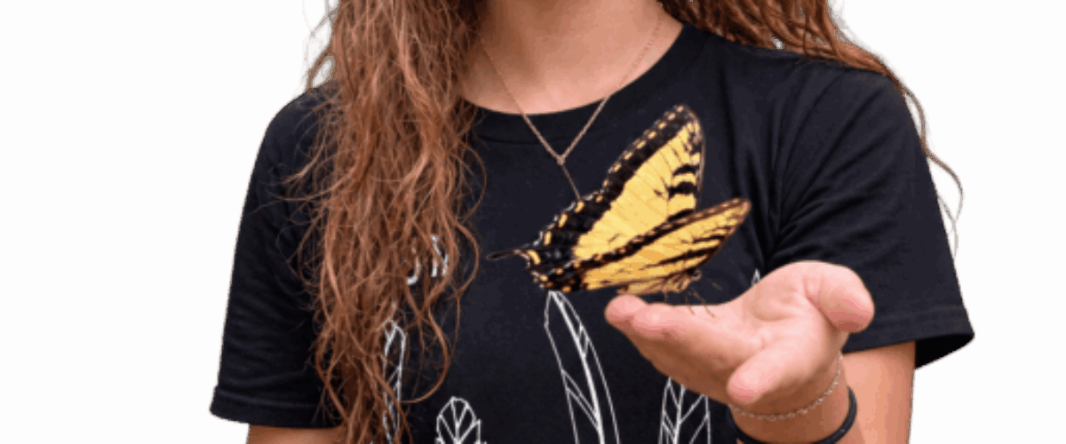 Girl with Butterfly